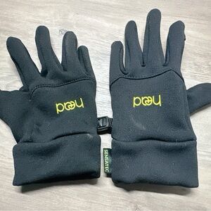 Head Black Gloves with Yellow Accents